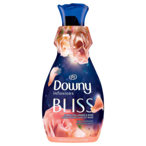 Downy Infusions Fabric Conditioner, Bliss, Sparkling Amber & Rose