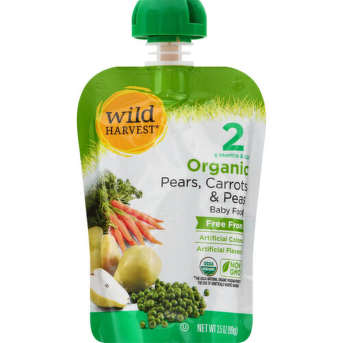 Free from: Artificial flavors. USDA Organic. Certified Organic by ECOCert S.A. Gluten free. Non GMO (The USDA National Organic Program prohibits the use of genetically modified organisms). Free from: Artificial colors. www.mywildharvest.com. To learn more about Wild Harvest products, please visit www.mywildharvest.com. Packaging produced without intentionally added Bisphenol-A (BPA). Product of Chile.