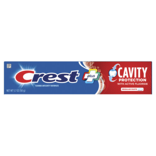 Crest Cavity Protection Toothpaste, Regular Paste, 5.7 oz