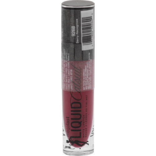 Wet n Wild MegaLast Liquid Catsuit Lipstick, Matte, Berry Recognize 926B