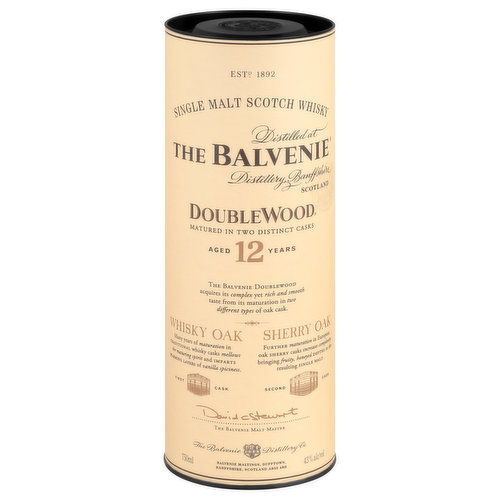 The Balvenie Scotch Whisky, Single Malt, Doublewood 12