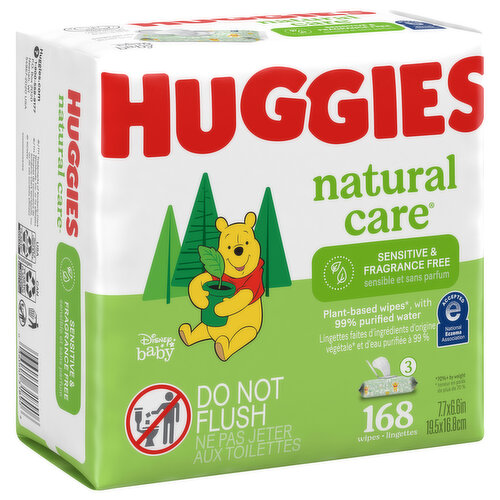 Lingettes bébé Huggies Natural