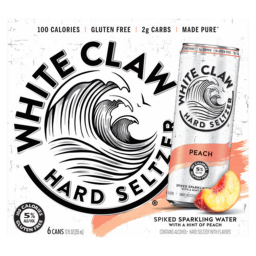 White Claw Hard Seltzer Hard Seltzer, Peach