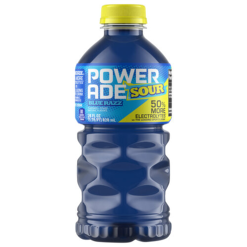 Powerade Sports Drink, Blue Razz, Sour