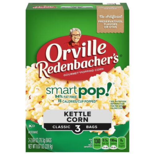 Orville Redenbacher's SmartPop! Kettle Korn Popcorn, Classic Bag
