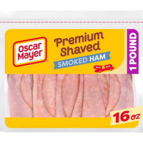 Oscar Mayer Premium Shaved Smoked Ham & Water Product Lunch Meat