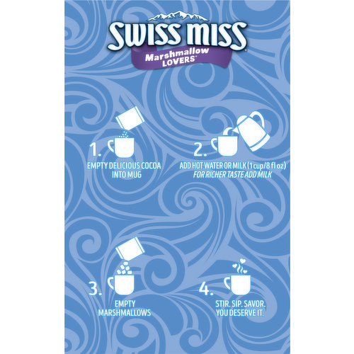 Swiss Miss Milk Chocolate Cocoa Mix With Marshmallow Lovers