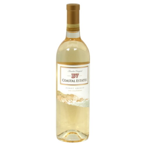 We select grapes from some of California's best vineyard estates to create this refreshing Pinot Grigio that showcases bright fruit aromas with vibrant citrus, pear and pineapple character. A crisp wine with great flavors, it is the perfect accompaniment to salads, seafood, oysters and creamy pasta dishes with chicken or pork. Founded in 1900, BV has been committed to passionate winemaking for over 100 years. I share this passion and believe our commitment to excellence can be tasted in every glass. Joel Aiken, Winemaker. 13.5% Alc. by vol.