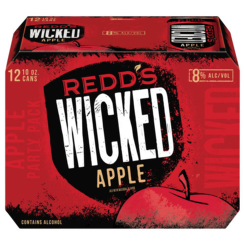 Redd's There's Wicked Within. Born from the seed of Redd's, Wicked is the refreshingly hard ale that is brewed with bold fruit flavor. At 8% ABV, Wicked turns up the dial on real fruit flavor for an intensity that starts strong and finishes smooth for ultimate r