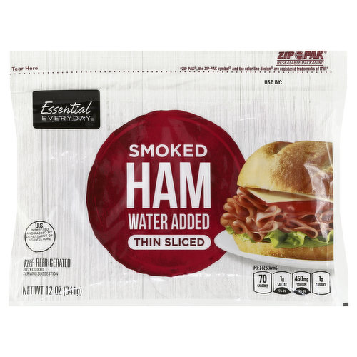 Essential Everyday Smoked Ham, Thin Sliced