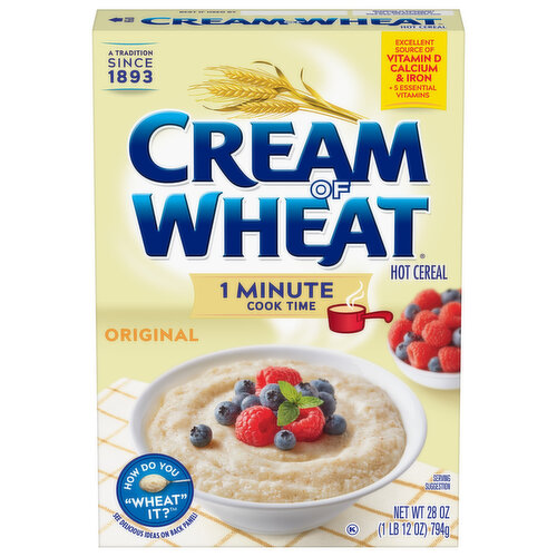 Cream of Wheat Instant Whole Grain Hot Cereal - Shop Oatmeal & Hot