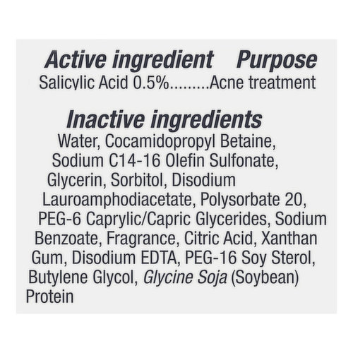 Aveeno salicylic acid face wash best sale