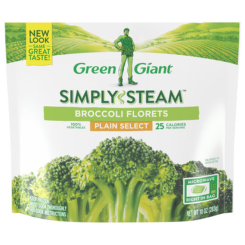 Green Giant Simply Steam Broccoli Florets, Plain Select