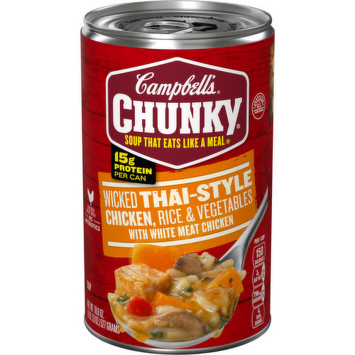 Campbell's® Chunky® Chunky® Soup, Wicked Thai Style Chicken with Rice and Vegetables Soup