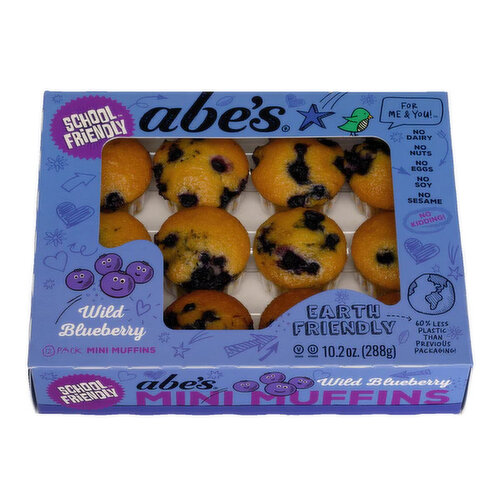 Abe's Wild Blueberry Mini Muffins, 12 Pack