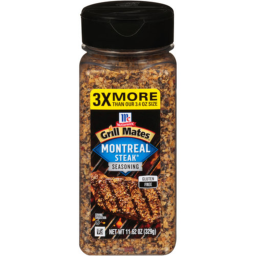 4 pack) McCormick Grill Mates Montreal Steak Seasoning, 3.4 oz