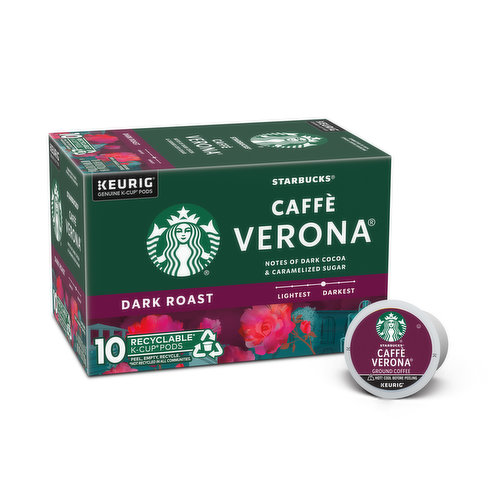 Starbucks K-Cup Coffee Pods, Caffè Verona, Dark Roast