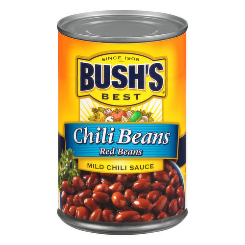 Bushs Best Red Beans, Chili Beans, Mild