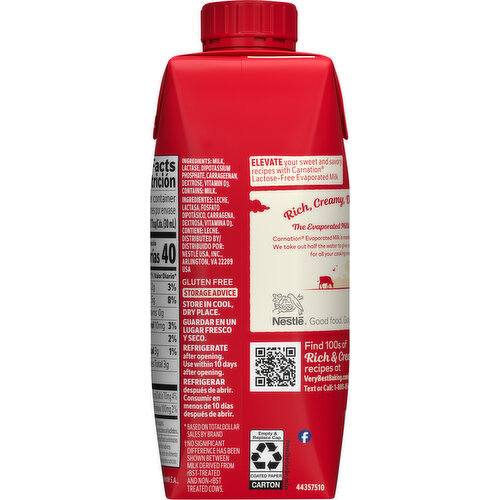 Carnation Evaporated Milk, Lactose-Free