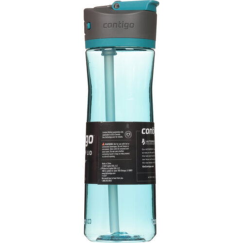 Contigo Water Bottle, Leak-Proof Lid with Autospout, Blue Corn, 24 Fluid Ounce