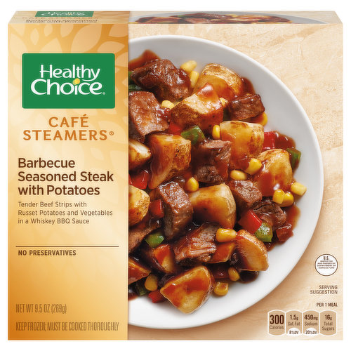 Healthy Choice Cafe Steamers Barbecue Seasoned Steak