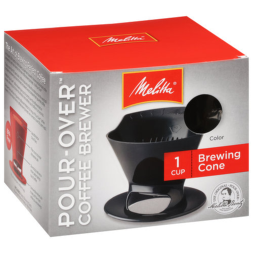Melitta Pour-Over Coffee Brewer, Black