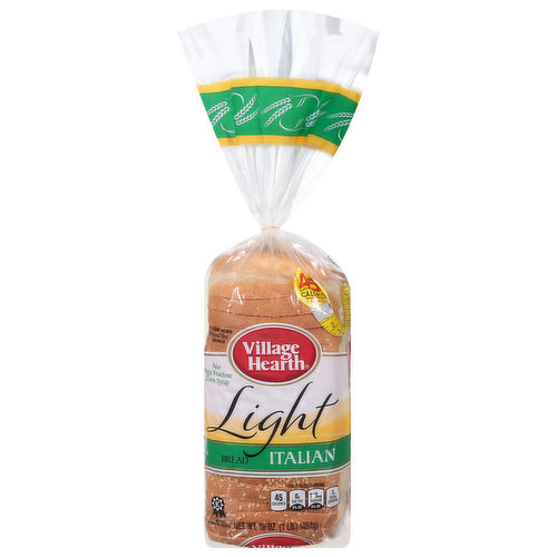 Village Hearth Bread, Light, Italian