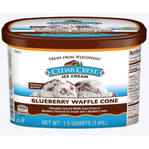 Cedar Crest Blueberry Waffle Cone