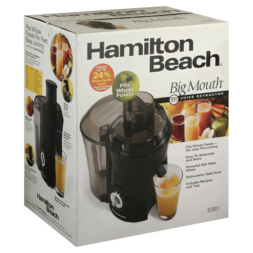 Hamilton Beach Big Mouth Juice Extractor, 800 Watt