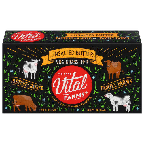 Vital Farms Grass-Fed Unsalted Butter