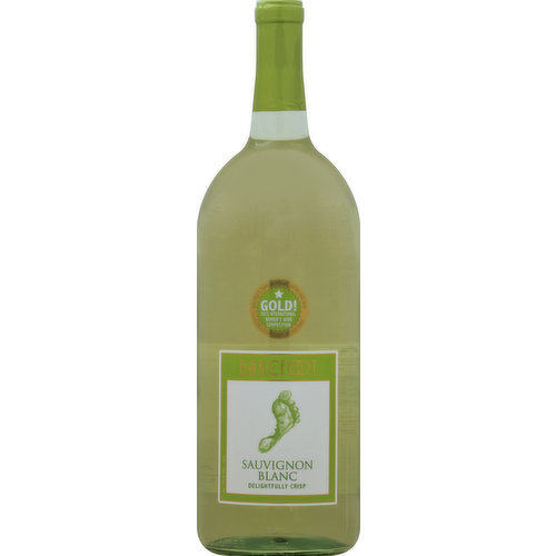 Barefoot Cellars Sauvignon Blanc White Wine, California, 750ml Glass Bottle  