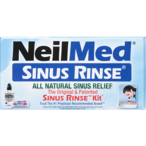 NeilMed Sinus Rinse nasal douche with 10 salt bags UK