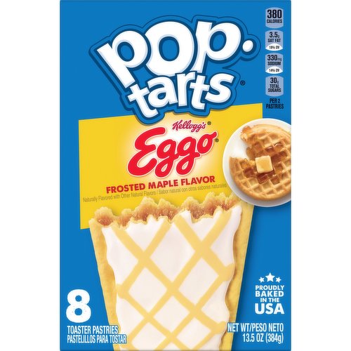 Pop-Tarts Eggo Toaster Pastries, Frosted Maple Flavor