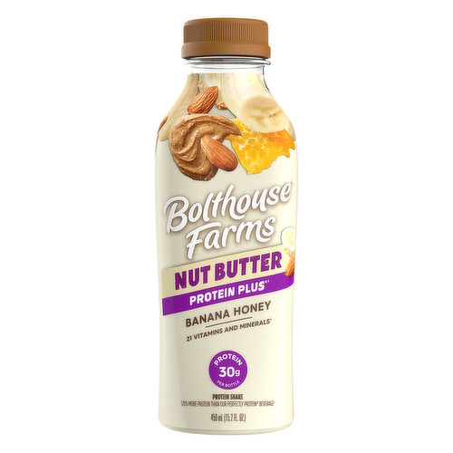 Bolthouse Farms Protein Plus Protein Shake, Nut Butter, Banana Honey