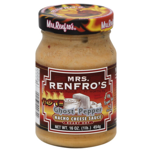 Mrs. Renfro's Nacho Cheese Sauce, Ghost Pepper, Scary Hot