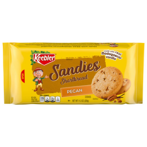 Keebler Sandies Cookies, Shortbread, Pecan