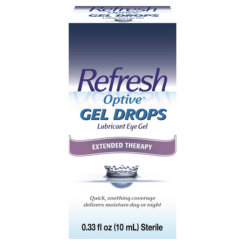 Refresh Optive Eye Gel, Lubricant, Gel Drops, Extended Therapy