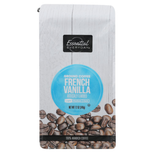 Essential Everyday Coffee, Ground, Light, French Vanilla