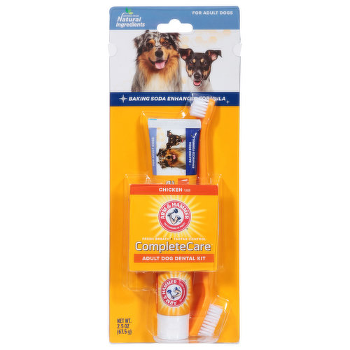 Arm & Hammer Complete Care Dental Kit, Chicken Flavor, Adult Dog