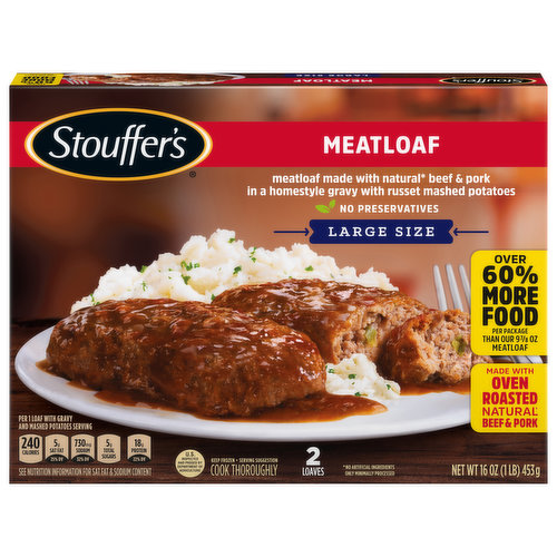 Stouffer's Meatloaf, Large Size