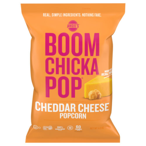 Angie's Boomchickapop Popcorn, Cheddar Cheese