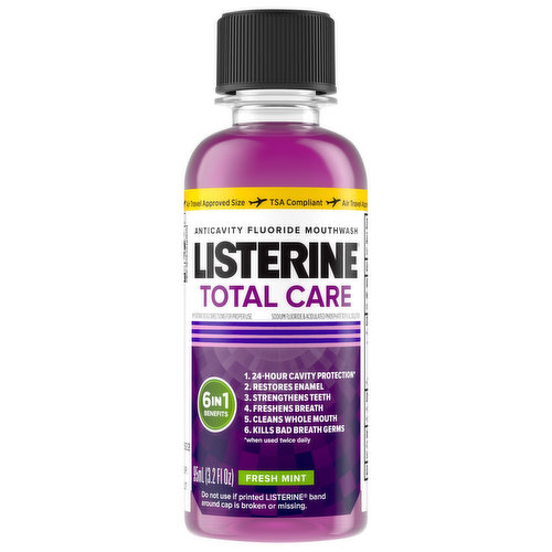 Listerine Total Care Mouthwash, Anticavity Fluoride, Fresh Mint