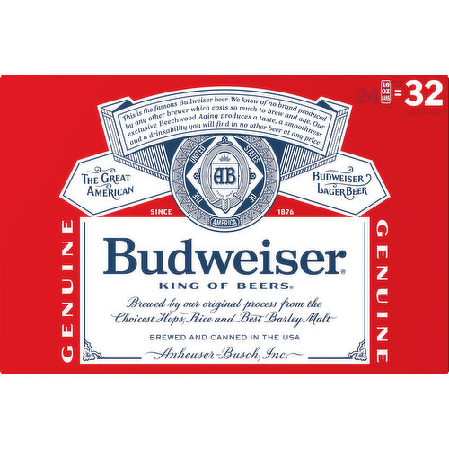 Budweiser Beer Bottle Label Can Cooler