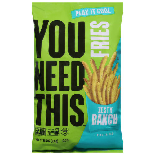 You Need This Fries, Plant Based, Zesty Ranch