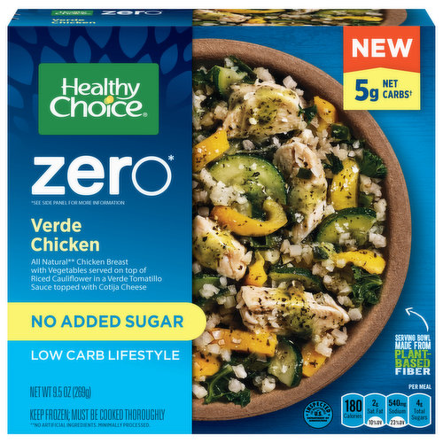 Healthy Choice Zero Verde Chicken, Low Carb Lifestyle