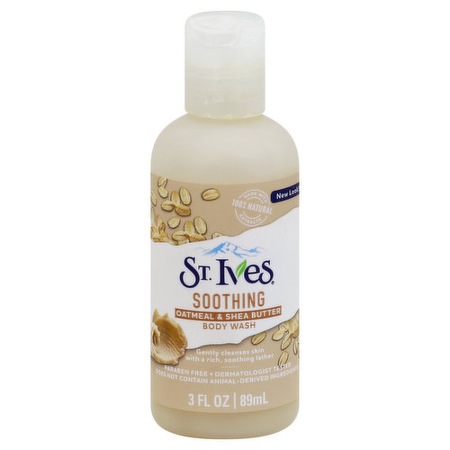 St. Ives Body Wash, Oatmeal & Shea Butter, Soothing