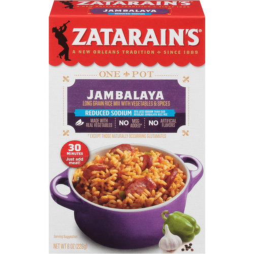 Zatarain's One Pot Reduced Sodium Jambalaya