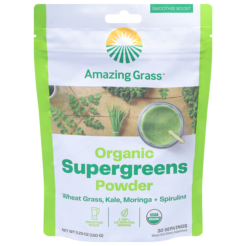 Amazing Grass Supergreens Powder, Organic