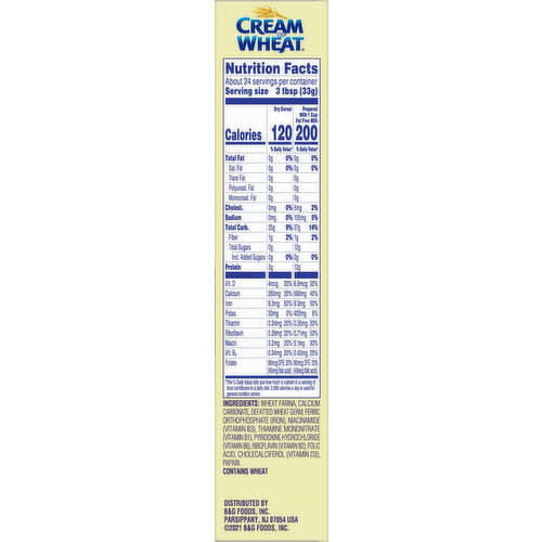 Cream of Wheat Instant Hot Cereal (Pack of 48) 