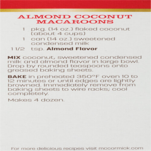 McCormick Imitation Almond Flavor